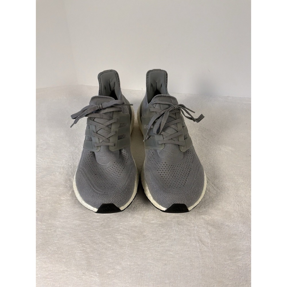 Adidas UltraBoost DNA Gray Knit Running Shoes Mens 11 Boost Sole